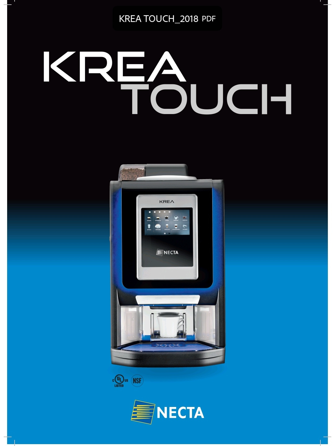 Krea Touch commercial coffee machine